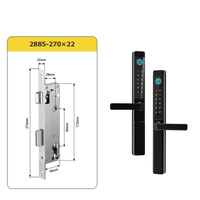 Smart Door Lock Engineered for Double Side Access, Fingerprint Recognition, IP55 Waterproof, 40-60mm Doors