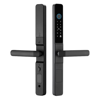 Smart Door Lock Designed for Keyless Entry, Fingerprint Scanner, 6 Access Methods, App Control