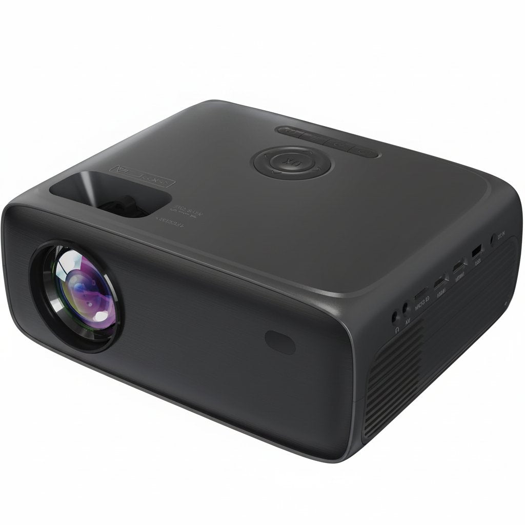 SC-282P KIT Full HD 1080P LED PROJECTOR with Bluetooth 150" Display, 3×HDMI, USB/SD, Keystone, Built-In Speaker, Includes 100" Screen, Tripod, HDMI & AV Cables – Home Theater Bundle