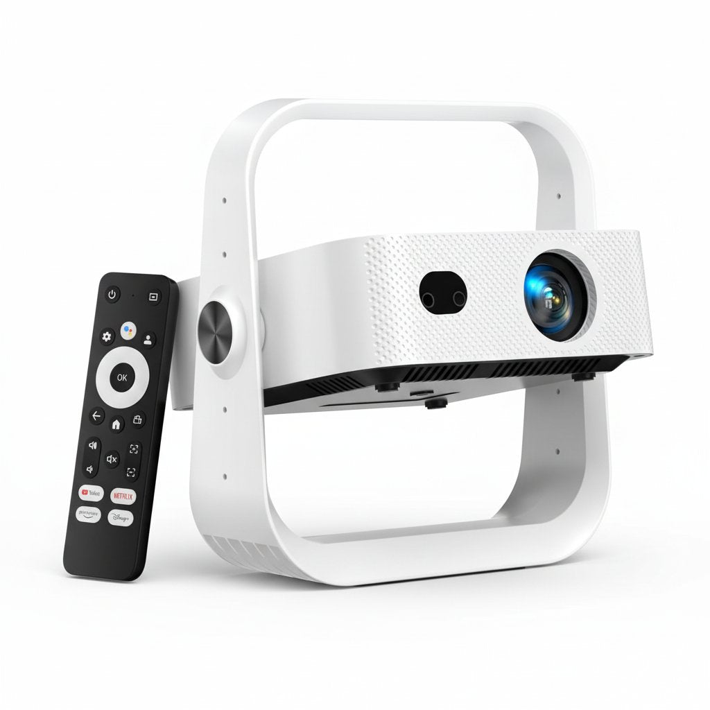 Projector Built-In Google Tv/Apps 4K AI Auto Focus, Voice Control