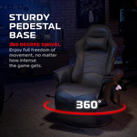 900 Gaming Recliner Chair with Footrest, Cup Holder and Swivel