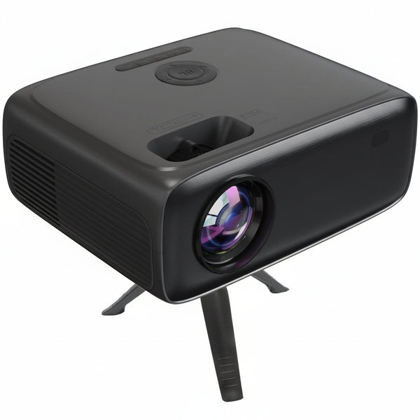 SC-282P KIT Full HD 1080P LED PROJECTOR with Bluetooth 150" Display, 3×HDMI, USB/SD, Keystone, Built-In Speaker, Includes 100" Screen, Tripod, HDMI & AV Cables – Home Theater Bundle